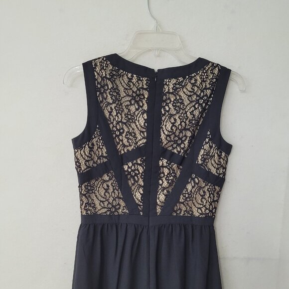 Gianni Bini Dress Womens Size 2 Black Lace Overlay Sleeveless Cocktail Party - Picture 9 of 15